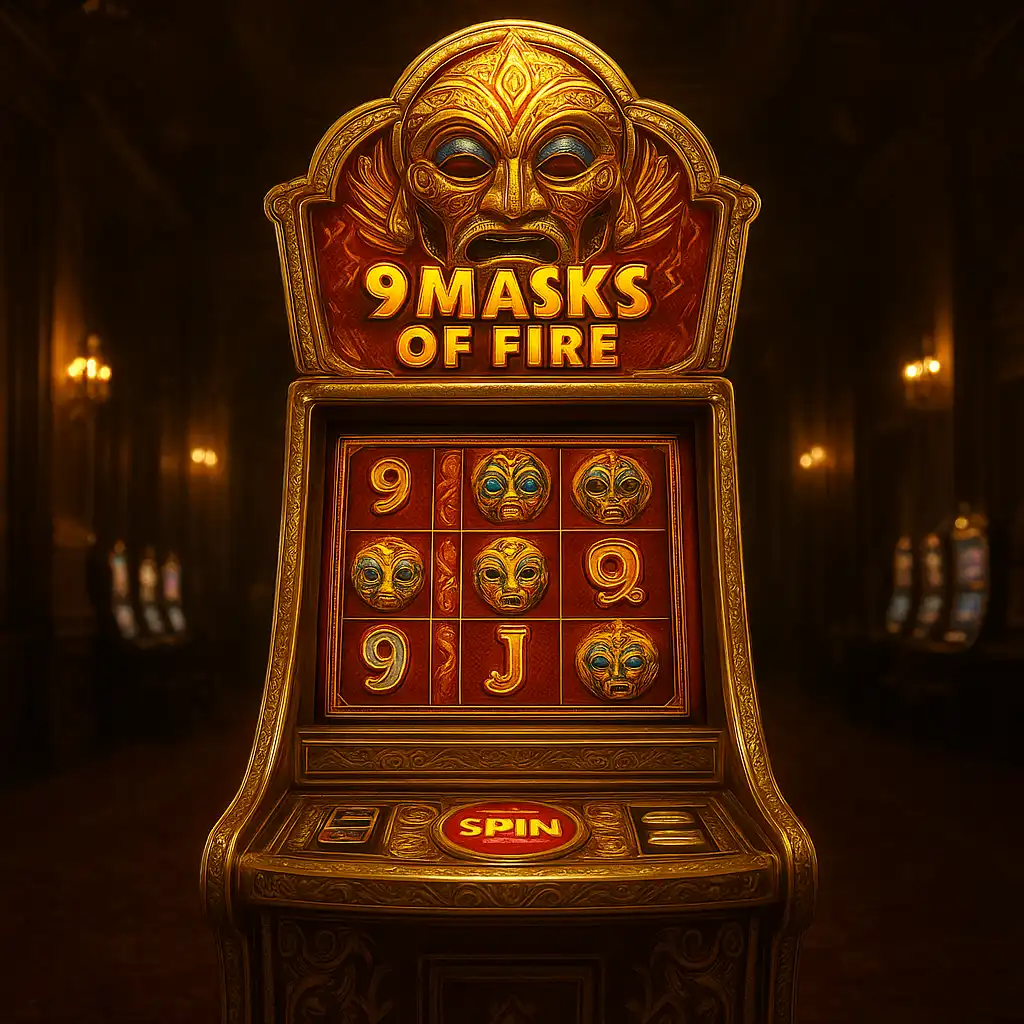 9 Masks Of Fire slot game at BetBluff Manor Estate