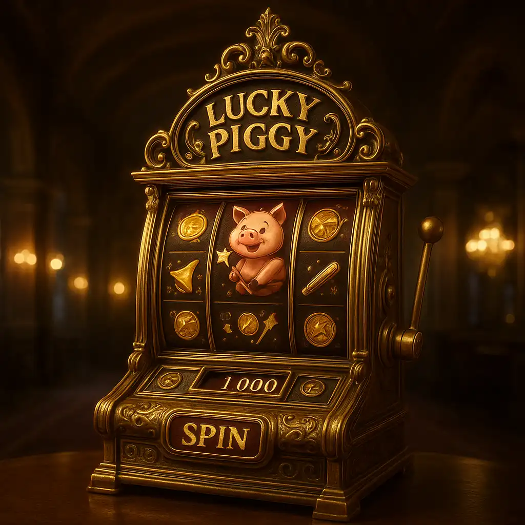 Piggy Prizes Wand of Riches slot game at BetBluff Manor Estate